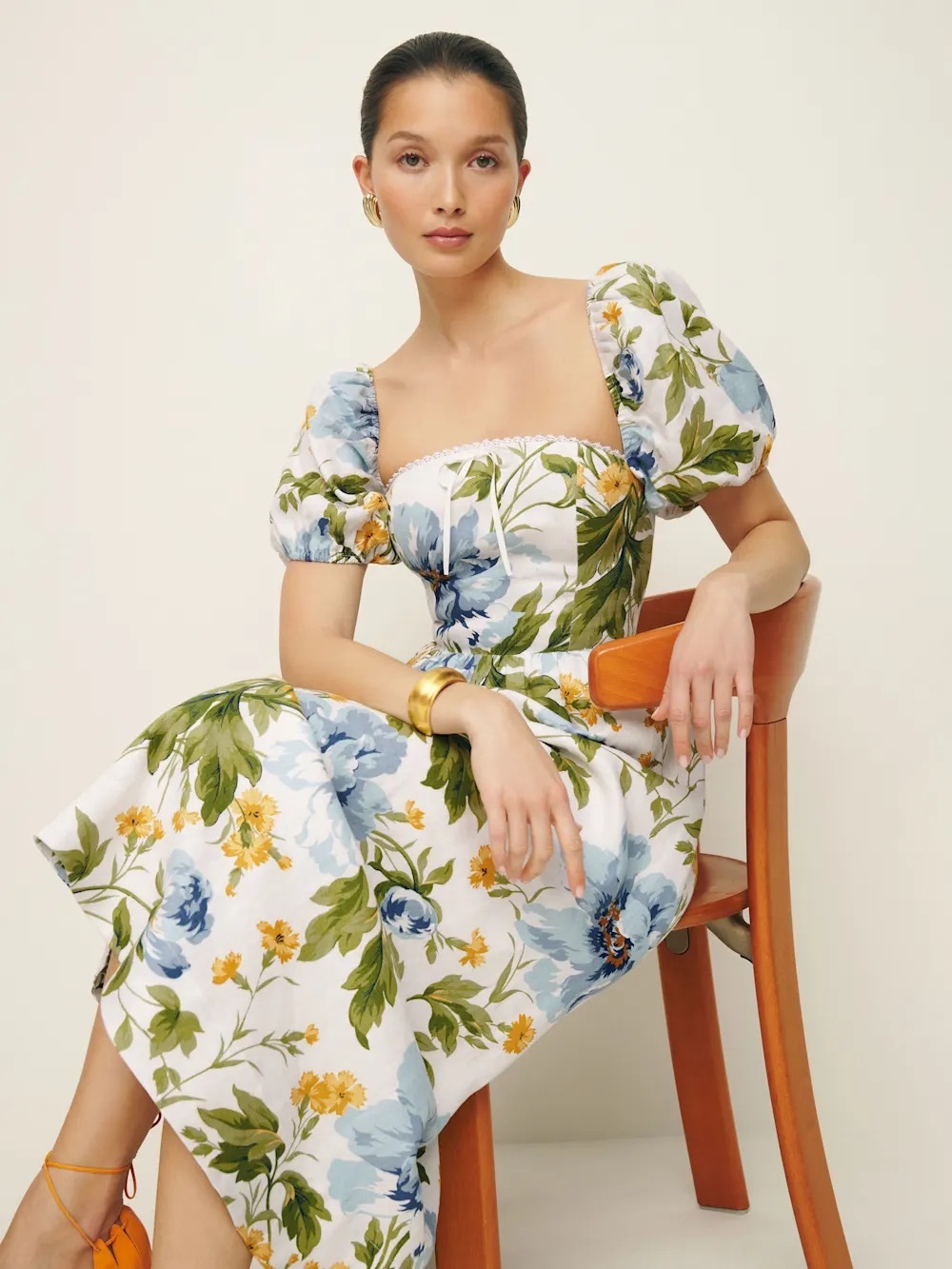 Reformation Marella Linen Dress